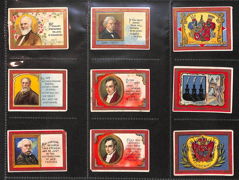 Lot Of 179 1910 Cigarette Cards Of States/Countries/Places